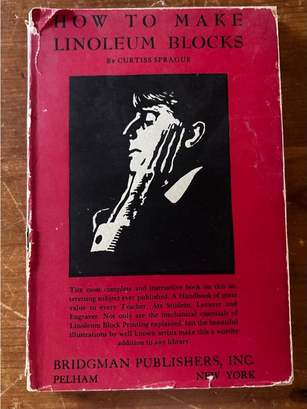 Vintage block printing book w/ frame-worthy art pages. Pub. 1928;1944 printing.